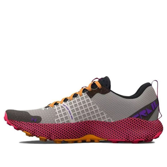 Under Armour UA HOVR Ridge Trail Running Shoes 'Grey Black Red' 3025852-305
