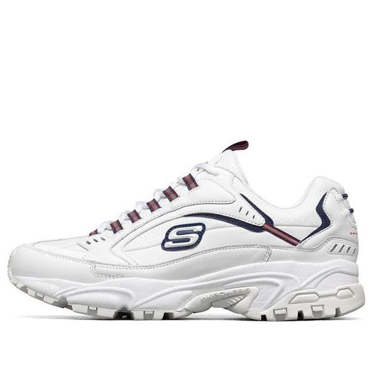 Skechers Stamina Low-Top Running Shoes White/Blue/Red 51917-WNVR