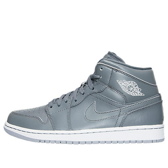 Air Jordan 1 Mid 'Cool Grey' 554724-031 Retro Basketball Shoes  -  KICKS CREW