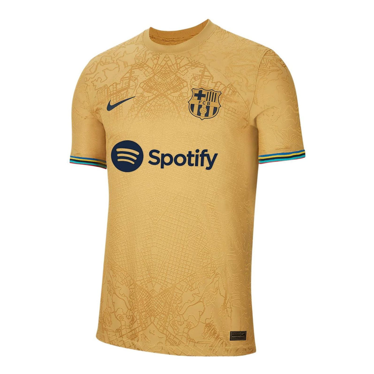 Nike Barcelona Dri-Fit ADV Match Away Shirt 22-23 'Gold' DJ7642-715 ...