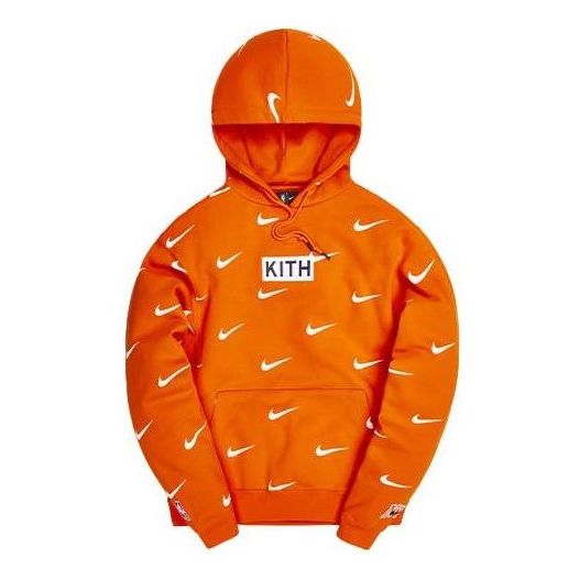 KITH x Nike New York Knicks AOP Hoodie 'Orange' NKCZ1749-820