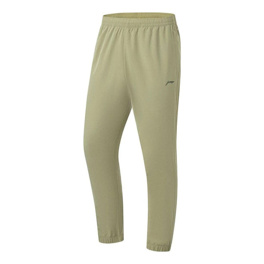 Li-Ning Training Series Sports Pants 'Lime Green' AYKT207-3-KICKS CREW