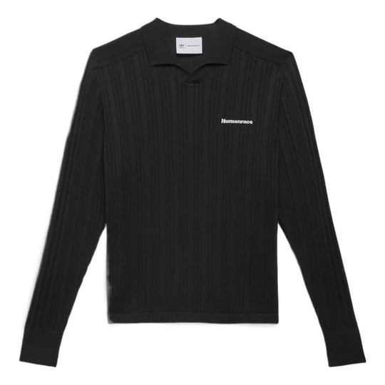 adidas originals x Pharrell Williams Knit Long Sleeve Jersey 'Black' IC1406