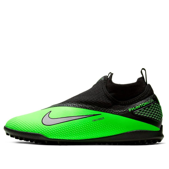 Nike React Phantom VSN 2 Pro DF TF Turf 'Black Green' CD4174-036
