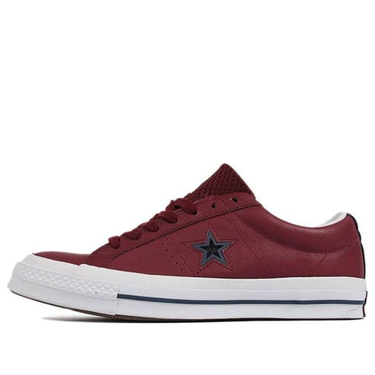 Converse One Star Non-Slip Wear-resistant Retro Casual Skateboarding Shoes Red 161565C