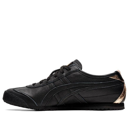 (WMNS) Onitsuka Tiger Mexico 66 Running Shoes Black/Gold 1182A204-001