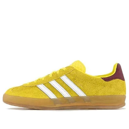 (WMNS) Adidas Originals Gazelle Indoor Shoes 'Bright Yellow Burgundy' IE7003