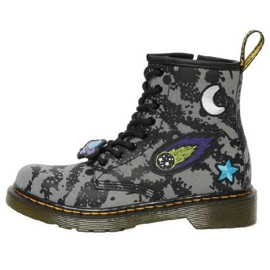 (PS) Dr.Martens 1460 Space Hydro Leather Lace Up Boots 'Black Grey  Hydro Leather' 27889057