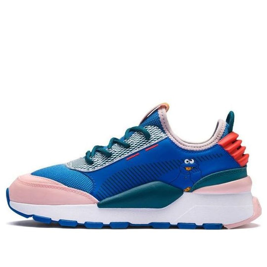 (GS) PUMA Sesame Str 50 RS-0 Jr Running Shoes Blue/Pink/White 369042-01
