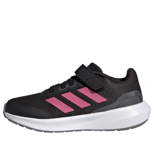 (GS) adidas RunFalcon 3.0 EL Top Strap 'Black Pink' HP5875