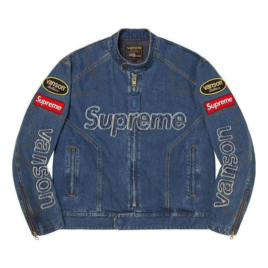 Supreme x Vanson Leathers Cordura Denim Jacket 'Blue' SUP-FW22-744