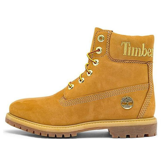 (WMNS) Timberland 6 Inch Premium Waterproof Boots 'Wheat Nubuck with Gold Logo' A5TY7231