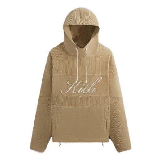 KITH Washed Corduroy Caden Hoodie 'Canvas' KHM031528-210