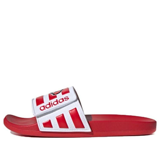 adidas neo Adilette Comfort Adj Yellow Crossover Red White Unisex Slippers 'Red White' FY3040
