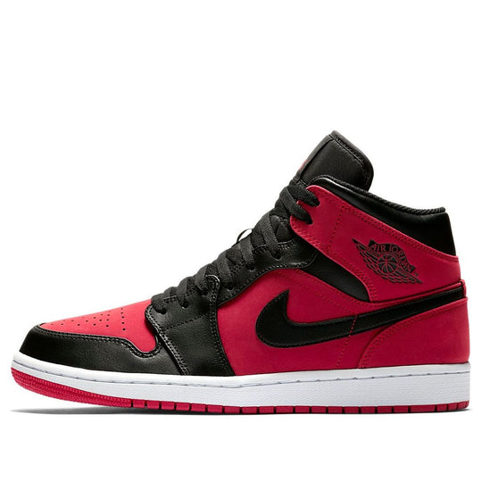 (GS) Air Jordan 1 Retro Mid 'Gym Red' 554725-610 Big Kids Basketball Shoes  -  KICKS CREW