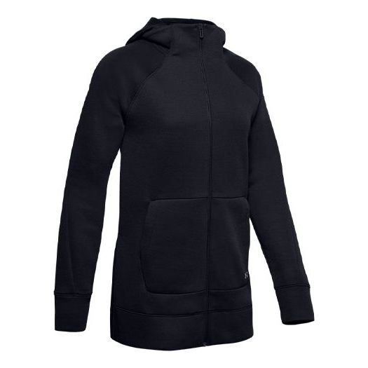 (WMNS) Under Armour Unstoppable Move Light Long Full Zip Hooded Jacket 'Black' 1348523-001