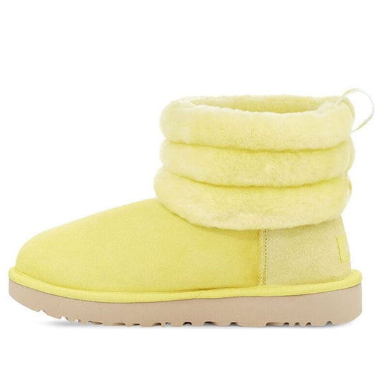 (WMNS) UGG Classic Mini Fluff Quilted Boot 'Yellow' 1098533-MRT