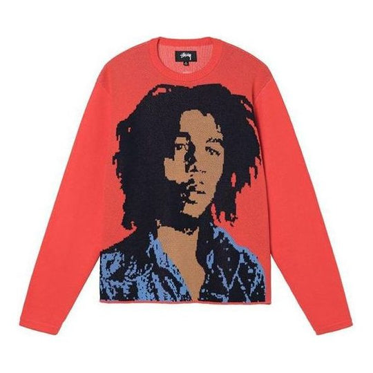 Stussy Bob Marley Sweater 'Red' 317007