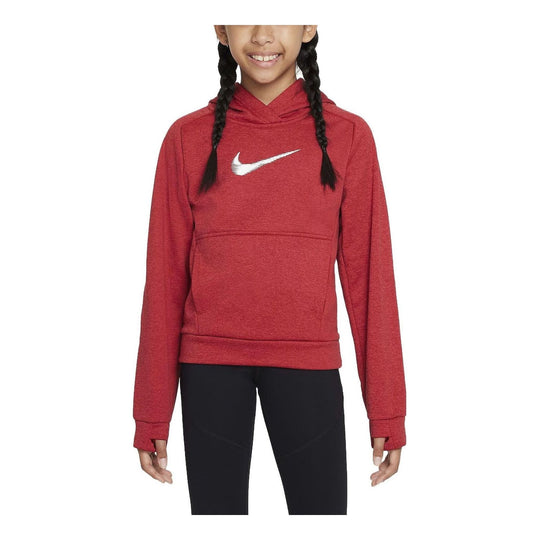 (GS) Nike Multi+ Therma-FIT Pullover Hoodie 'Red White' FD3893-687