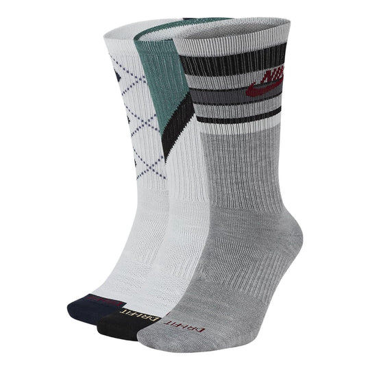 Nike SB Everyday Max Lightweight Mid-calf skate socks (3 pairs) 'Multi Color' SK0096-967