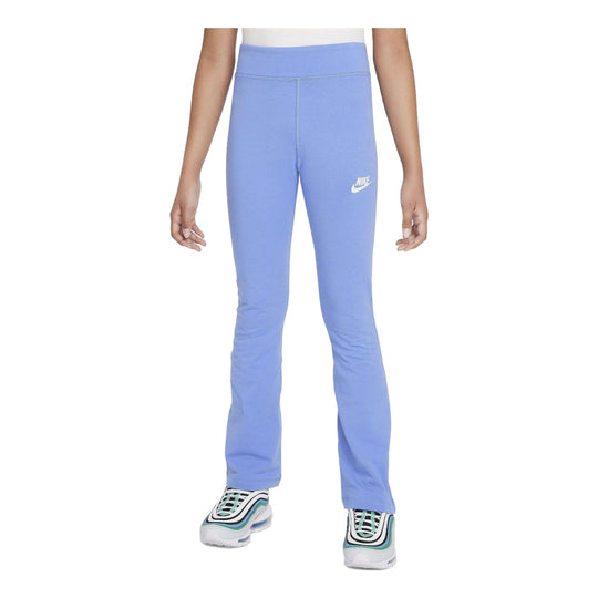 (GS) Nike Sportswear Favorites Flared Leggings 'Light Blue' FJ6169-450