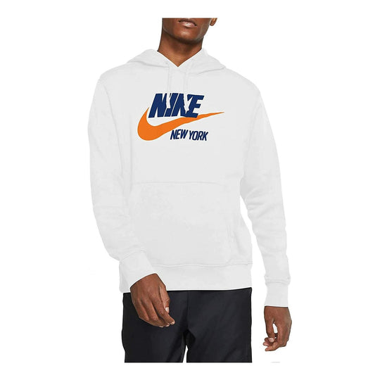 Nike Sportswear New York Fleece Hoodie 'White' CQ7205-100