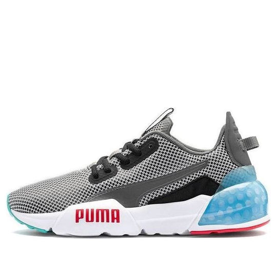 (GS) PUMA Cell Phase Low Top Running Shoes Grey/White/Blue 192830-01