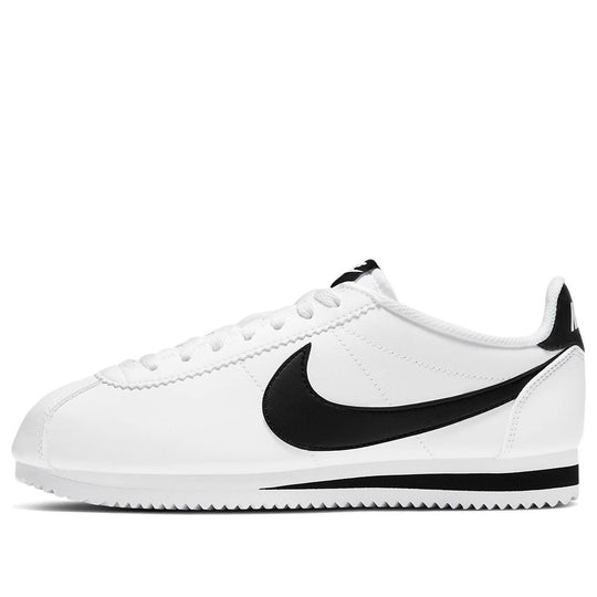 (WMNS) Nike Classic Cortez Leather 'White Black' 807471-101