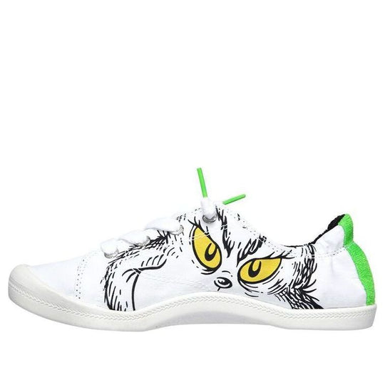 (WMNS) Dr. Seuss x Skechers Bob's Beach Bingo Low-Top Sneakers White/Green/Black 113596-WMLT
