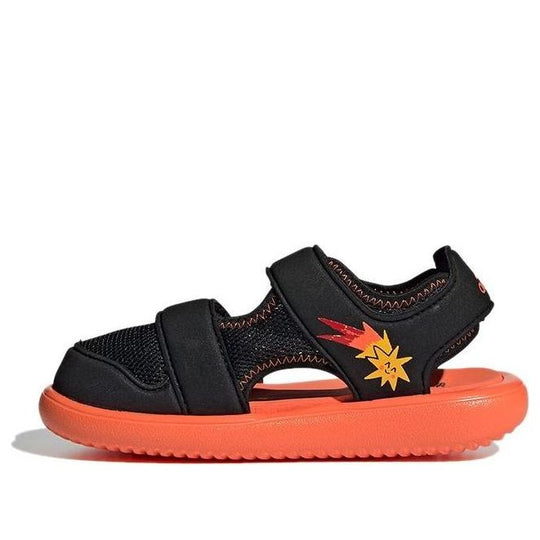 (PS) adidas Water Sandal Ct C Minimalistic Casual Black Orange Sandals 'Black Orange' GX2473