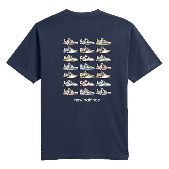 New Balance 550 Color Graphic T-Shirt 'Navy' MT31577-NNY