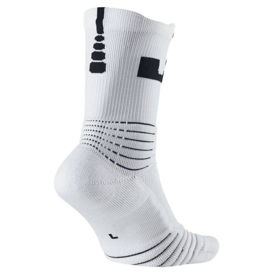 Nike LeBron Elite Versatility Crew Socks White SX5399-100