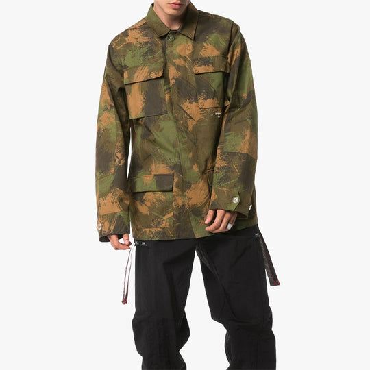 Men's OFF-WHITE c/ Camouflage Jacket Green OMEL007E19A660189901 Jacket - KICKSCREW