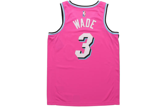 Men's Nike Dwyane Wade Pink Miami Heat 2018/19 Swingman Jersey – Earned Edition