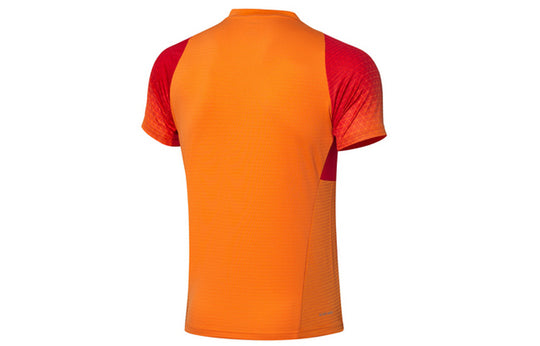 Li-Ning Badminton Series Sweat Absorbing Cozy Short Sleeve Orange AAYQ011-3