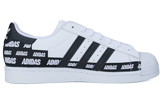 adidas Superstar 'Wordmark Heel Stripe - White Black' FX5558