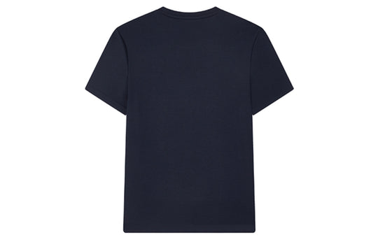Men's FILA Love Printing Embroidered Logo Short Sleeve Blue T-Shirt F61M028103F-BU T-shirts - KICKSCREW
