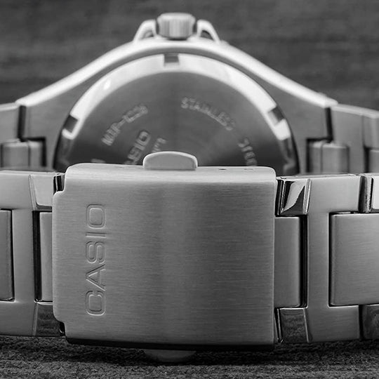 Men's CASIO Analogue Series waterproof quartz Watch 40mm Stainless Steel Strap Mens MTP-1228D-7A