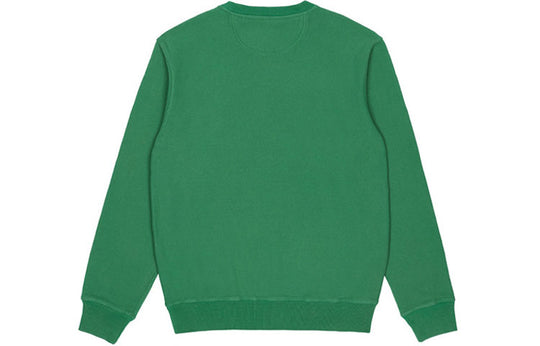 Men's Stussy Stock Fleece Lined Round Neck Pullover Green 118310