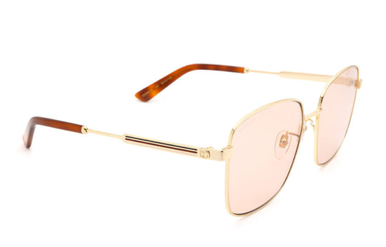 (WMNS) Gucci Square Sunglasses 58mm Brown/Gold GG0852SK-005