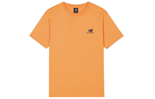 New Balance Men's New Balance Back Printing Sports Round Neck Short Sleeve Orange AMT13350-GPO