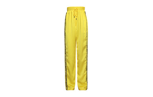 Women's OFF-WHITE Yellow Sports Pants/Trousers/Joggers OF2D3K002 Sweat Pants - KICKSCREW