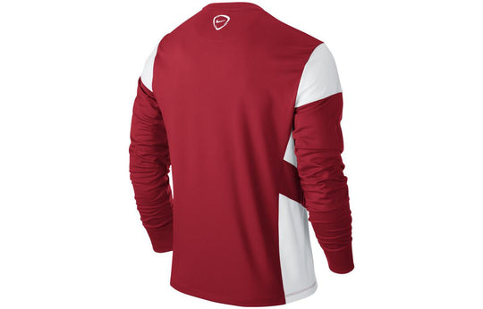 Nike Long Sleeves Tee 'Maroon Red White' 608722-657