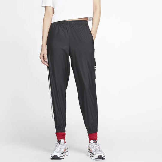 Nike Sportswear Women's Woven Trousers CJ7347-010 Black/White SZ XS-3XL