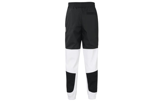 Air Jordan Air 11 Black White Splicing Sports Pants Long Pants Black White Colorblock CU1505-010