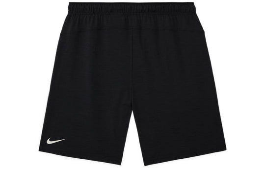 Men's Nike Quick Dry Solid Color Geometry Pattern Environmental Friendly Sports Shorts Black DM8145-045