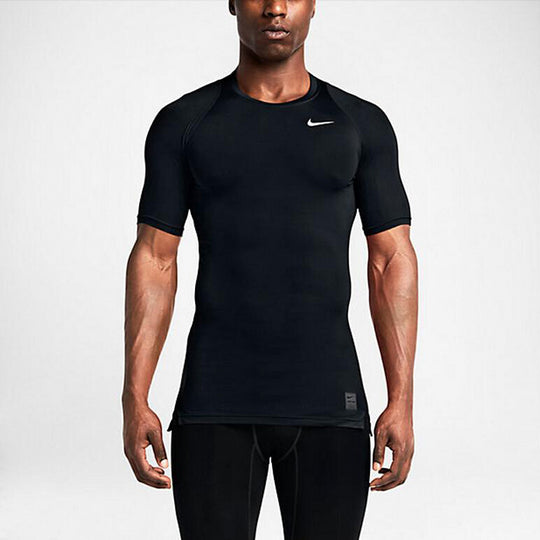 Nike Pro Cool T-shirt 'Black White' 826593-010 - KICKS CREW