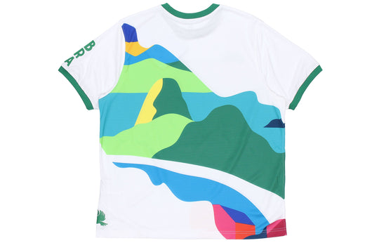 Nike SB x Parra Crossover Brazil Colors Pattern Tee 'White Multi' CT6087-100