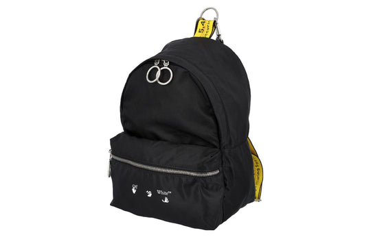 Men's Off-White Mini Industrial Shoulder Strap Black Backpack OMNB017F21FAB0011010