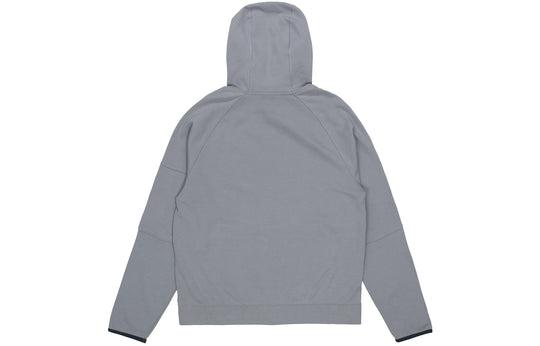 Men's Nike Tech-Pack Zipper Drawstring Hood Casual Jacket Gray DD5285 ...